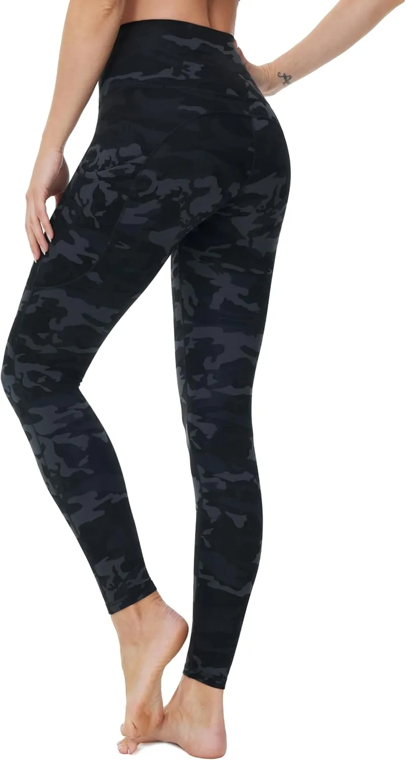 THE GYM PEOPLE Women's High Waist Yoga Pants Buttery Soft Stretchy Tummy Control Workout Athletic Leggings with Pockets