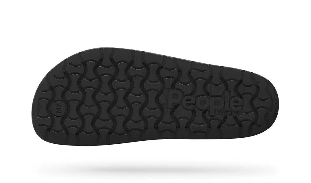 The Lennon Knit Slide (Heather Black)