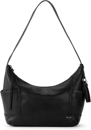 The Sak womens Kendra Hobo Bag in Leather Timeless Elevated Silhouette Soft Supple Handcrafted Sustainably, Black Ii, One Size US