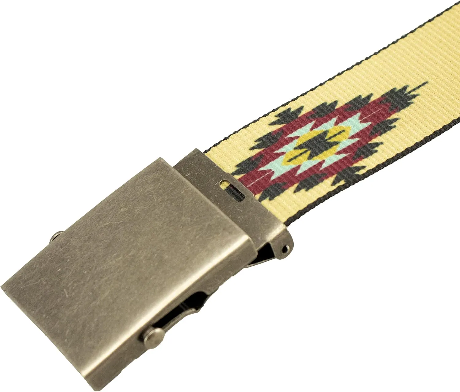 Thomas Bates Cargo XC40 Belt with Antique Finish Nickel Slide Buckle