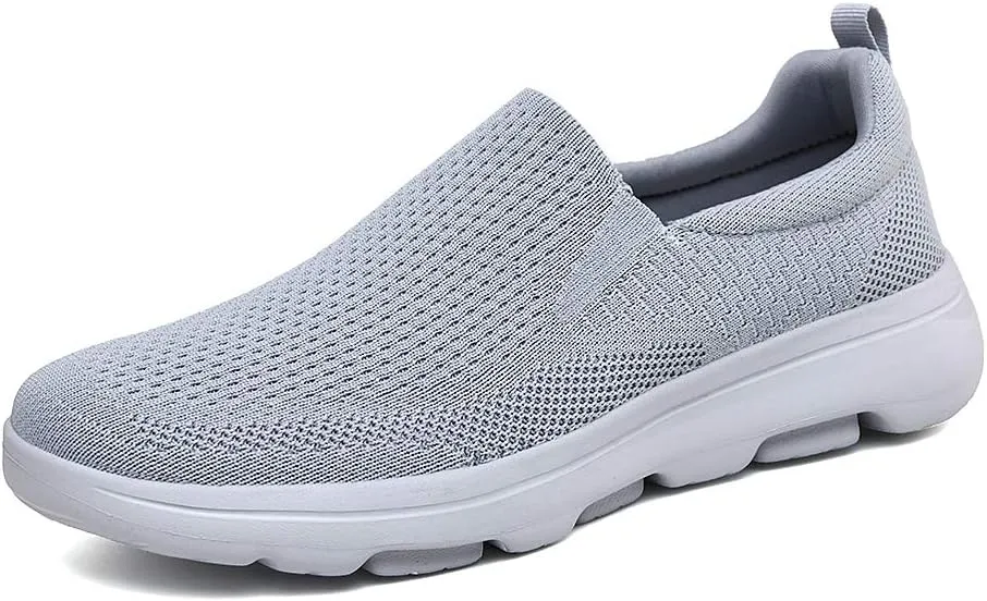 TIOSEBON Men's Mesh Slip On Walking Shoes Loafers-Work Drving Tennis Shoes