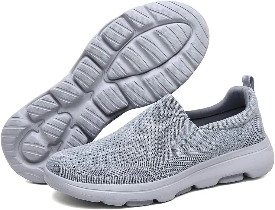 TIOSEBON Men's Mesh Slip On Walking Shoes Loafers-Work Drving Tennis Shoes