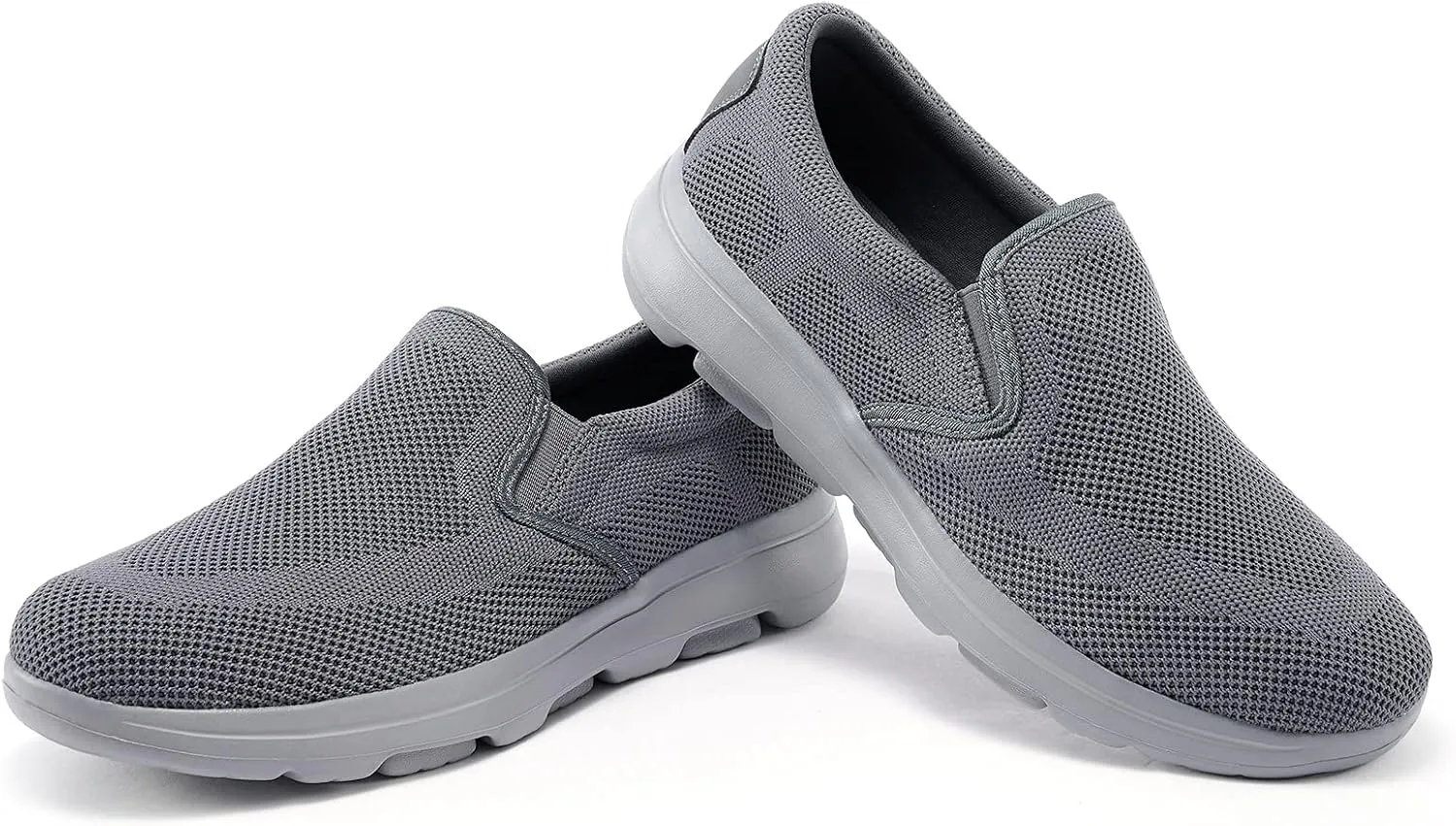 TIOSEBON Men's Mesh Slip On Walking Shoes Loafers-Work Drving Tennis Shoes