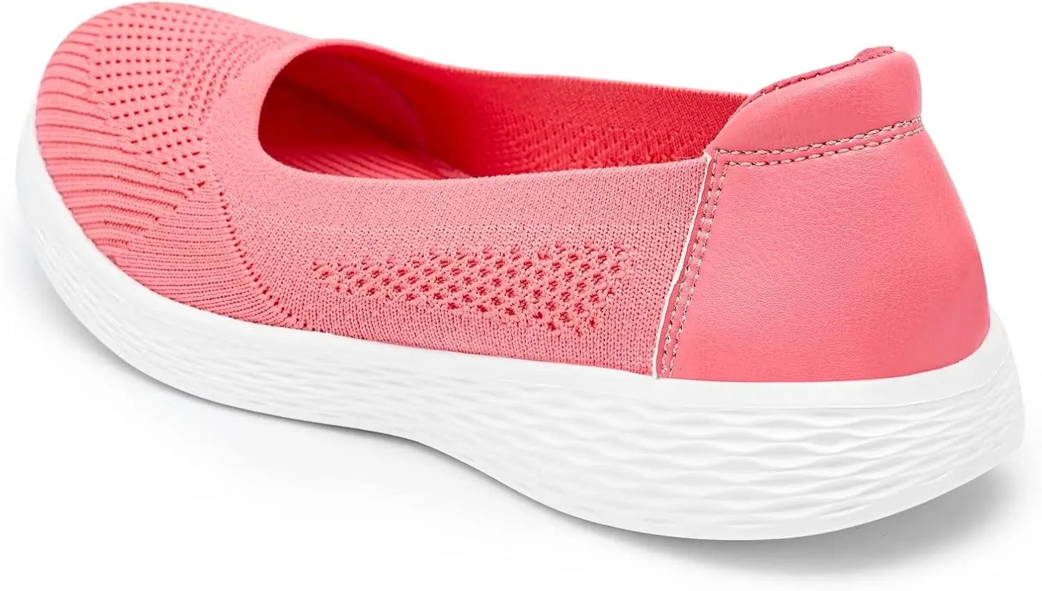 TIOSEBON Women's Comfortable Loafer Flat Foam Mesh Slip-On Walking Shoes