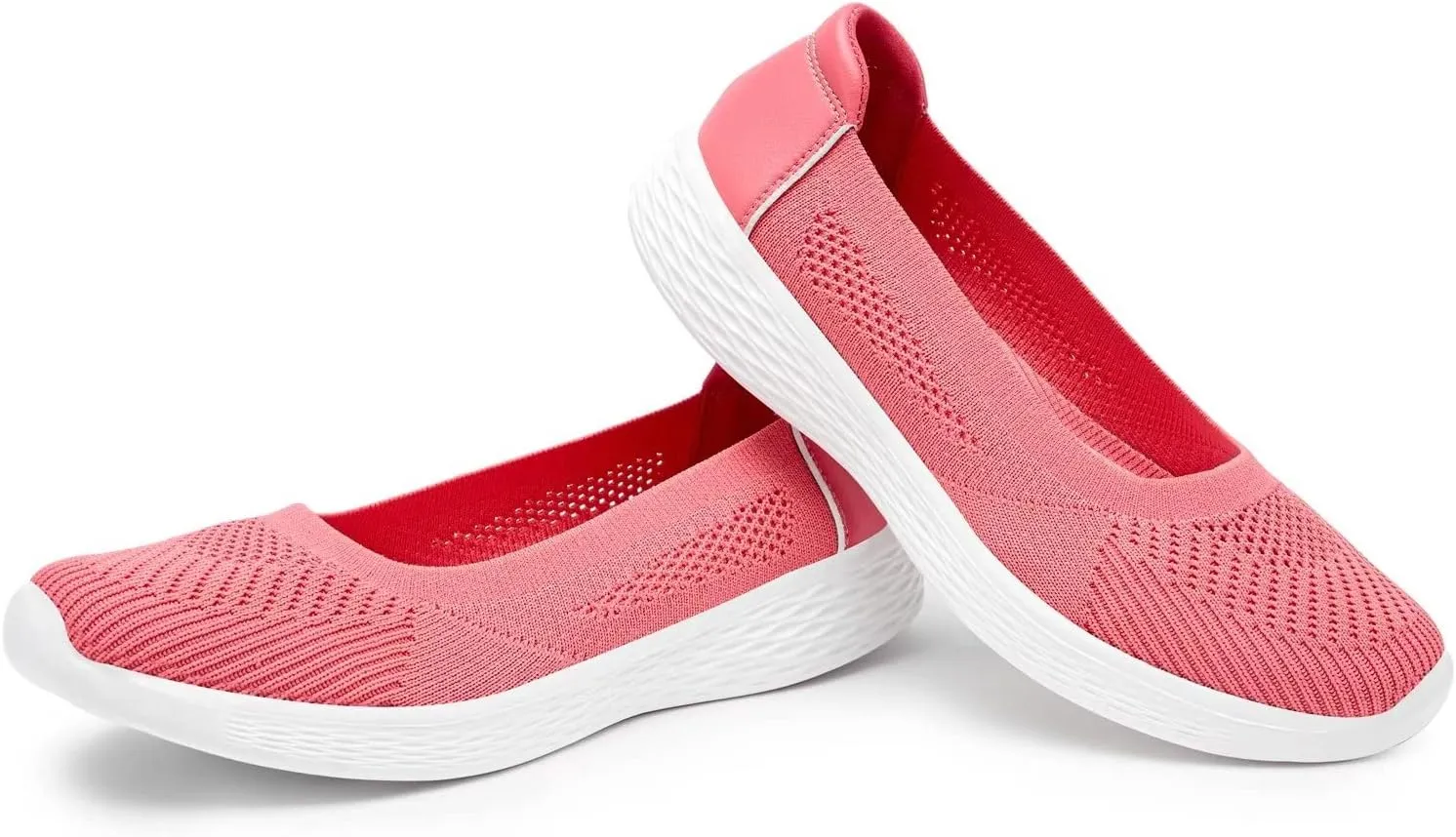 TIOSEBON Women's Comfortable Loafer Flat Foam Mesh Slip-On Walking Shoes