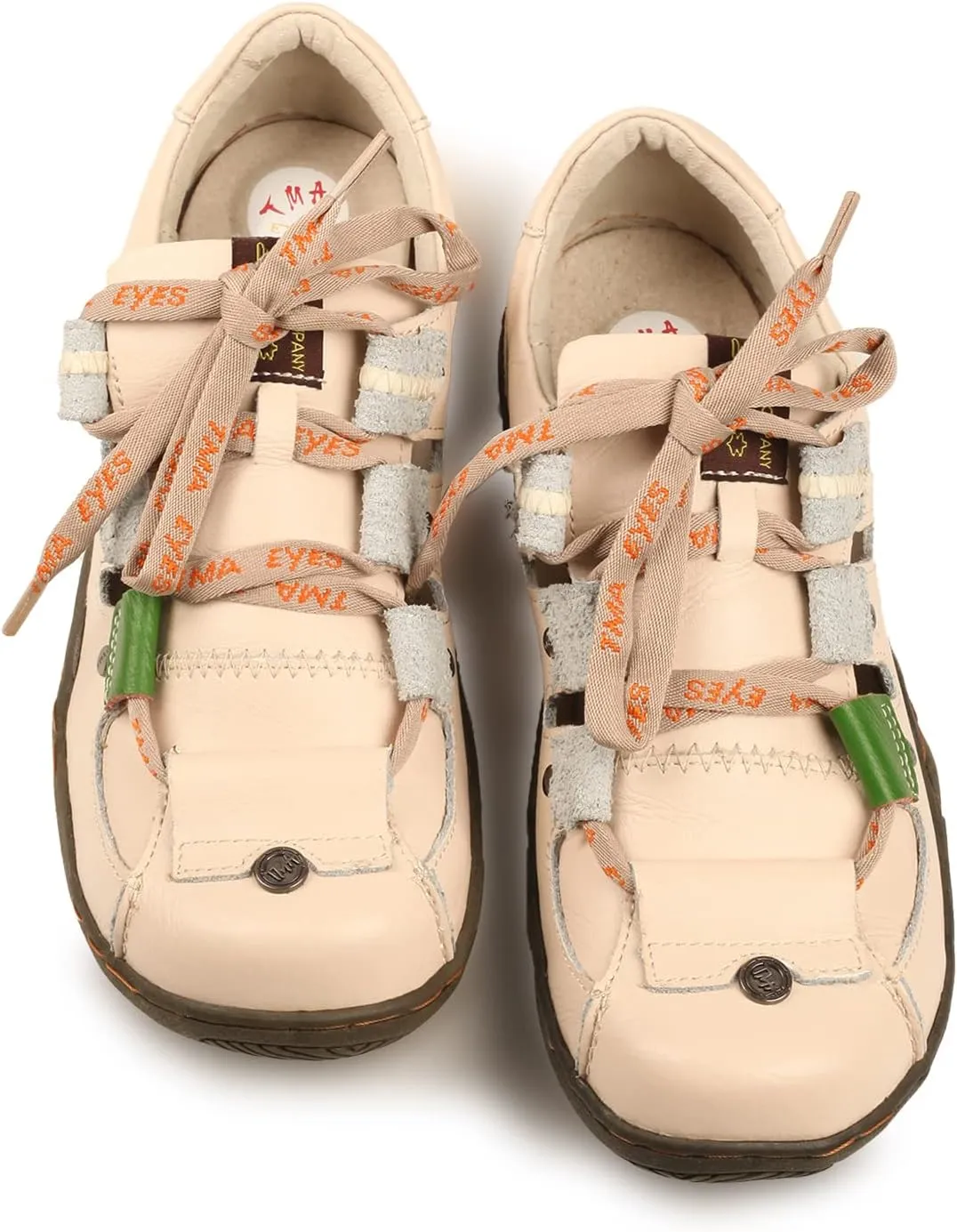 TMA EYES Women's Patchwork Leather Walking Sandal Shoes