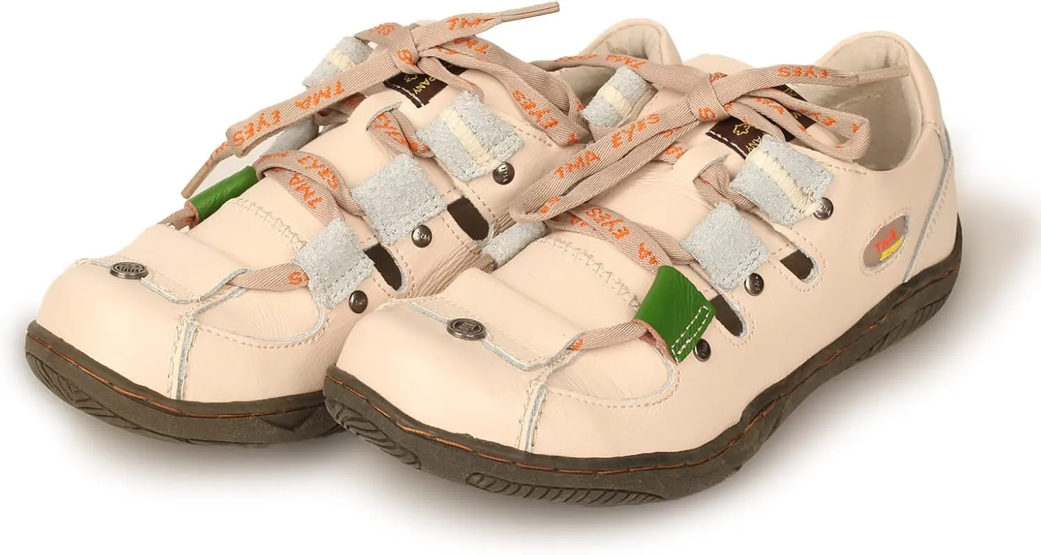 TMA EYES Women's Patchwork Leather Walking Sandal Shoes