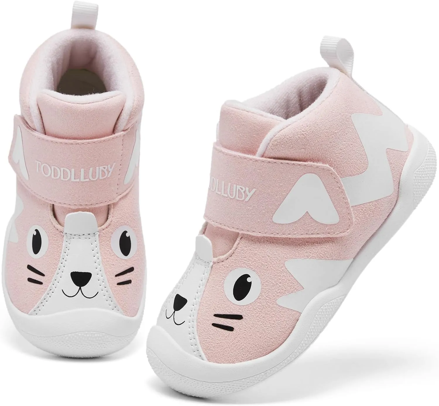 Toddler Shoes for Girls Walking Warm Soft Non-Slip High-Top Sneaker