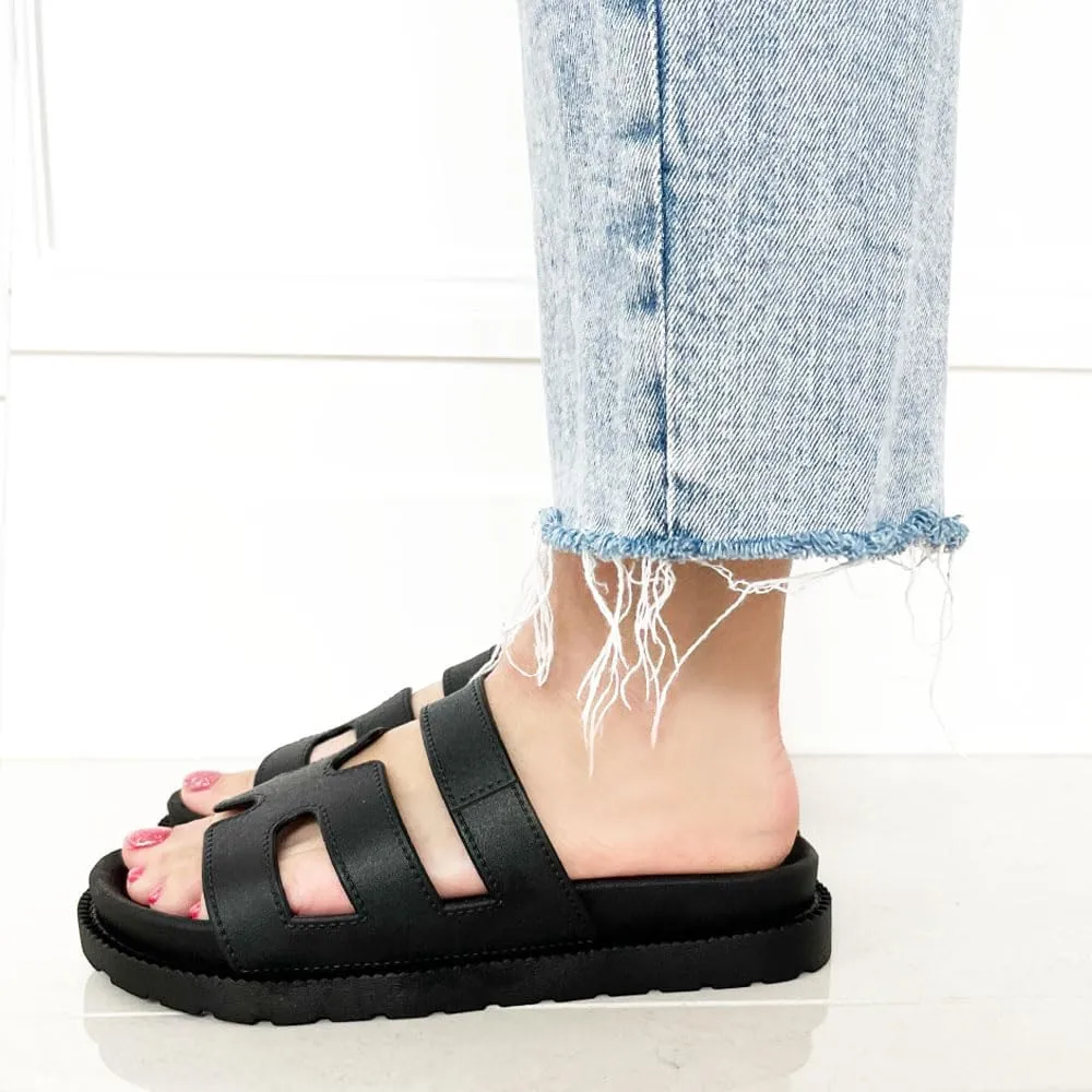 TRENDSUP Gino-24 Comfortable Flat Sandals for Women
