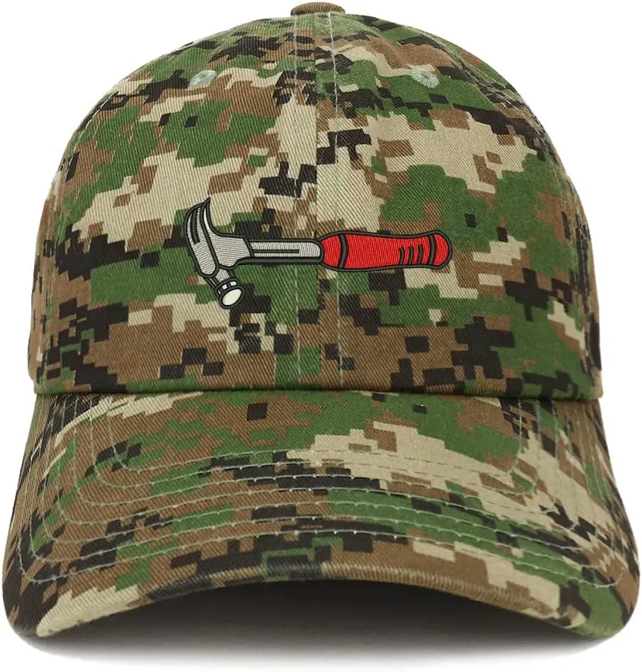 Trendy Apparel Shop Hammer Tool Embroidered Cotton Unstructured Dad Hat