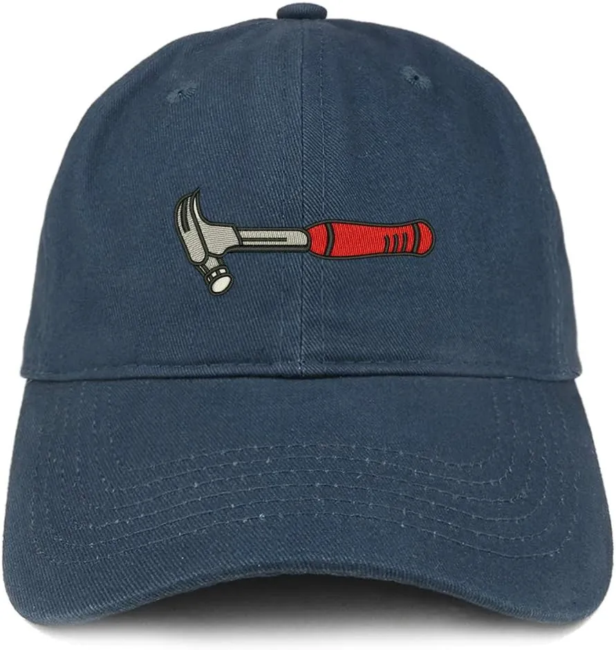 Trendy Apparel Shop Hammer Tool Embroidered Cotton Unstructured Dad Hat
