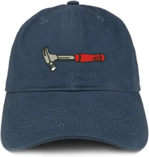 Trendy Apparel Shop Hammer Tool Embroidered Cotton Unstructured Dad Hat