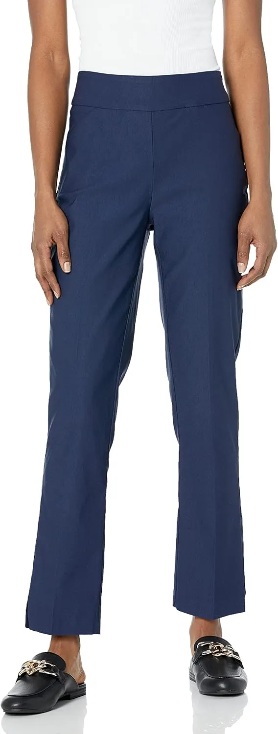Tribal Women's Performance Stretch Pull on Slimming Ankle Pants