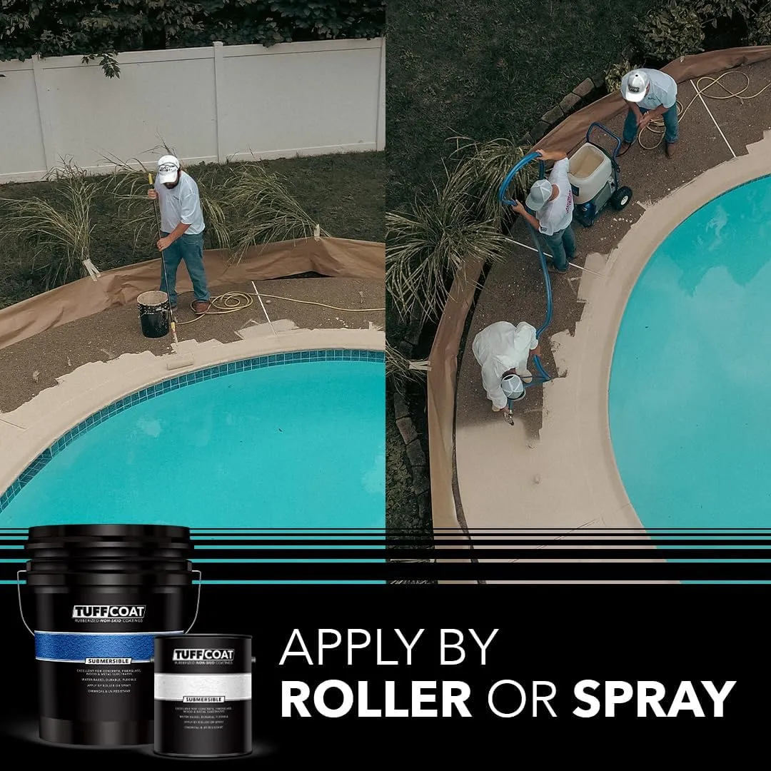 Tuff Coat UT-217 Tan - Submersible, Water-Based, Rubberized Non-Skid Coating - 1 Gallon