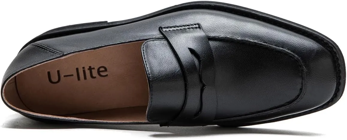 U-lite Women’s Sheepskin Leather Slip-On Loafers - Soft, Comfortable, and Lightweight Shoes with Collapsible Heel
