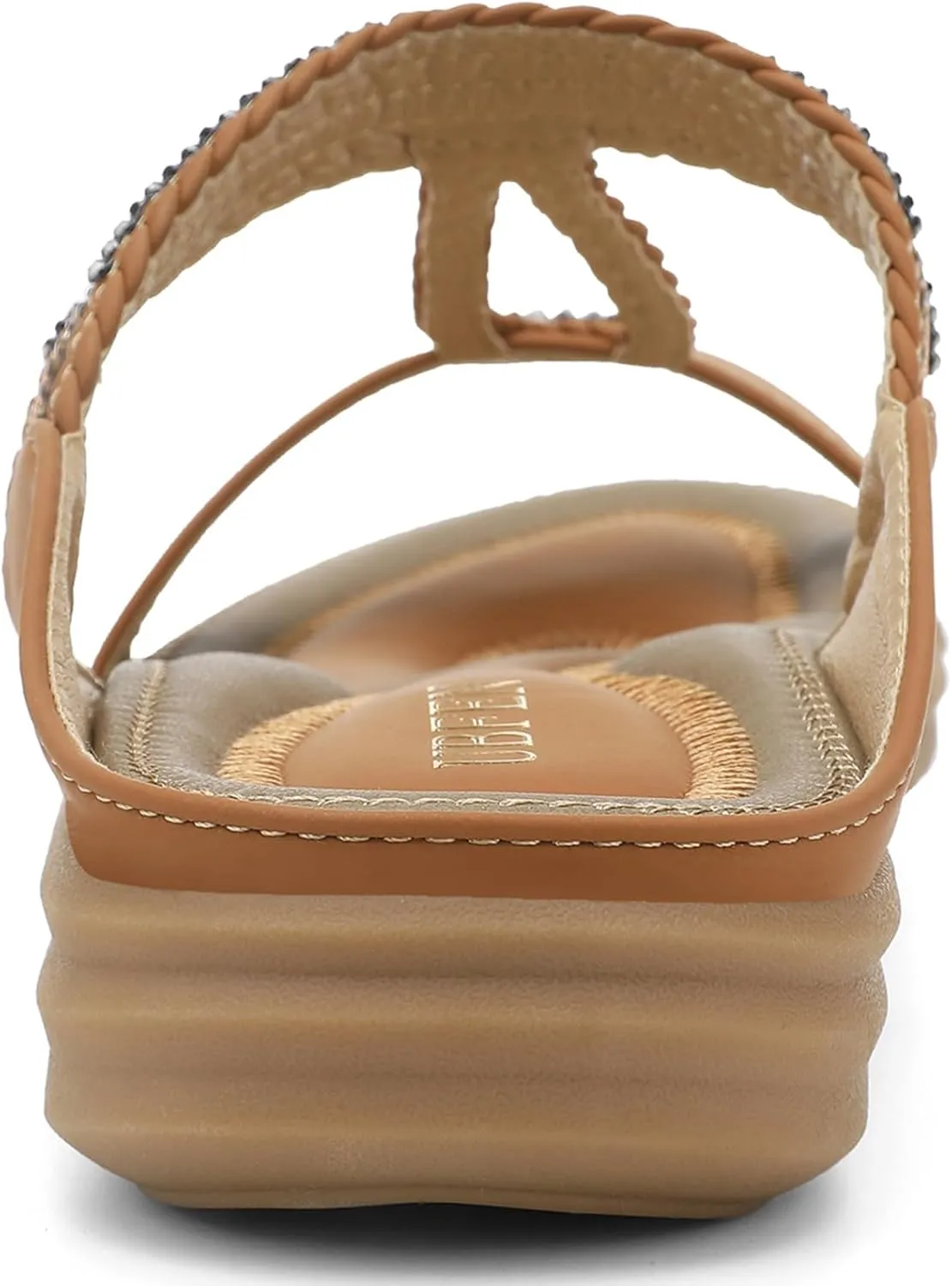 UBFEN Womens Slides Walking Sandals Comfortable Platform Slip On Dressy Summer