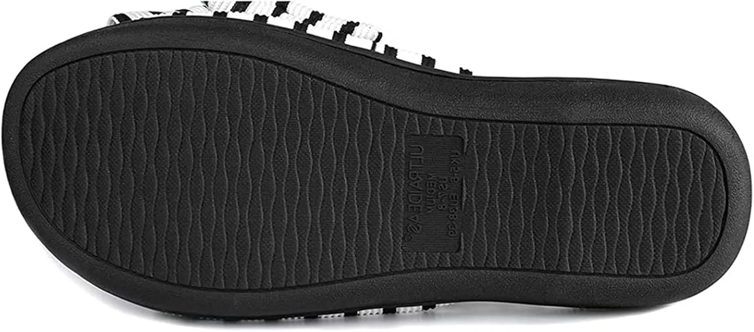 ULTRAIDEAS Women's Eurytides Slide Slippers Memory Foam House Shoes