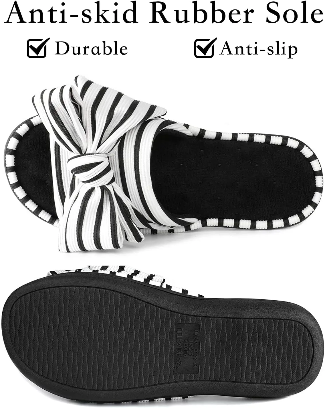 ULTRAIDEAS Women's Eurytides Slide Slippers Memory Foam House Shoes