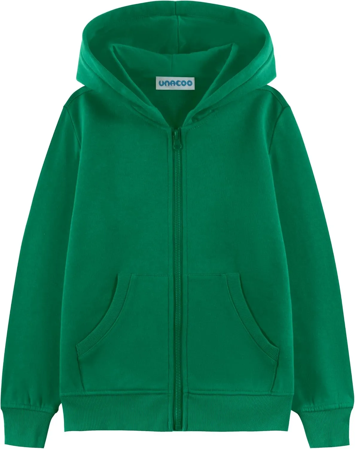 UNACOO Girls Boys Zip Up Hoodie Soft Fleece Sweatshirt Kids Hoodies for Toddler Zipper hoodie Jacket (Age 3-12 Years)