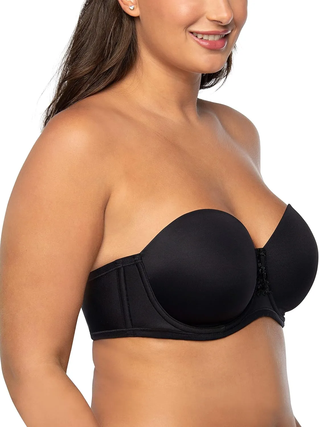 Vanity Fair Women's Beauty Back Smoothing Strapless Bra, 4-Way Stretch Fabric, Lightly Lined Cups Up to H
