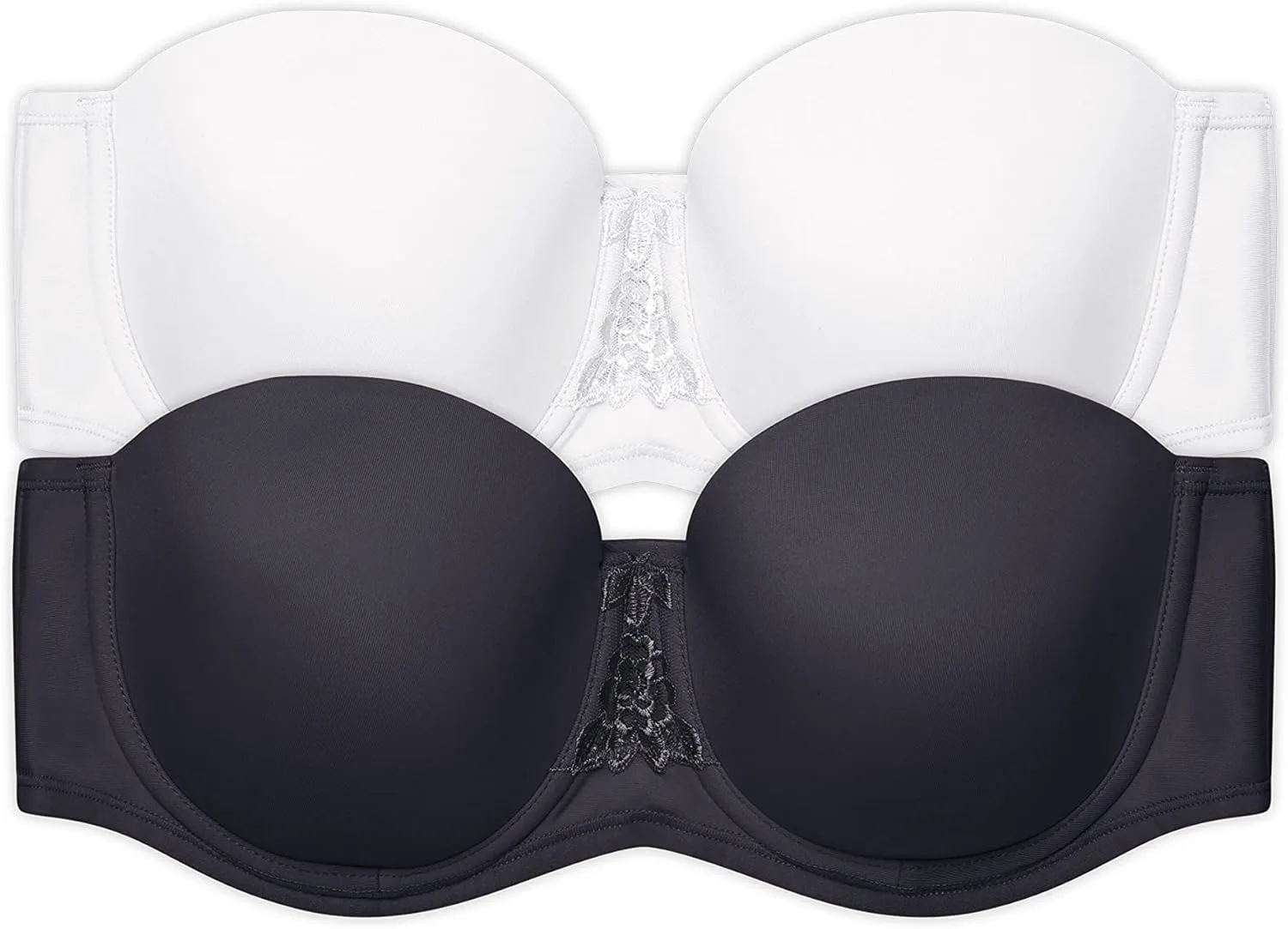 Vanity Fair Women's Beauty Back Smoothing Strapless Bra, 4-Way Stretch Fabric, Lightly Lined Cups Up to H