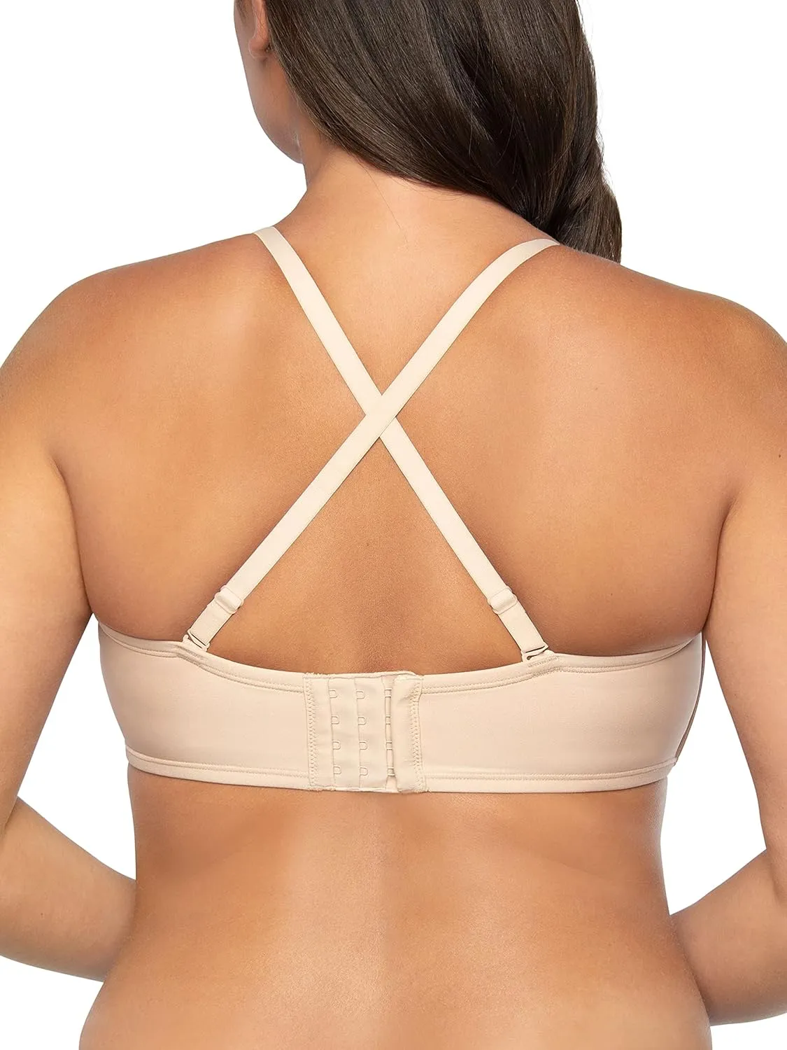 Vanity Fair Women's Beauty Back Smoothing Strapless Bra, 4-Way Stretch Fabric, Lightly Lined Cups Up to H