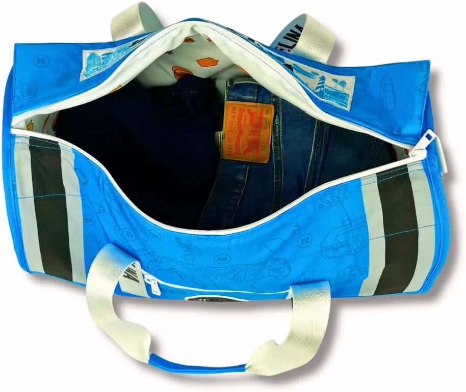 Varsity Cooler Carolina Travel Party Duffel & Cooler – 30 Can Leakproof Insulated Tote Bag, Waterproof Soft compartment for Tailgating, Golf, Beach, Carry-On Luggage & Outdoor Sports