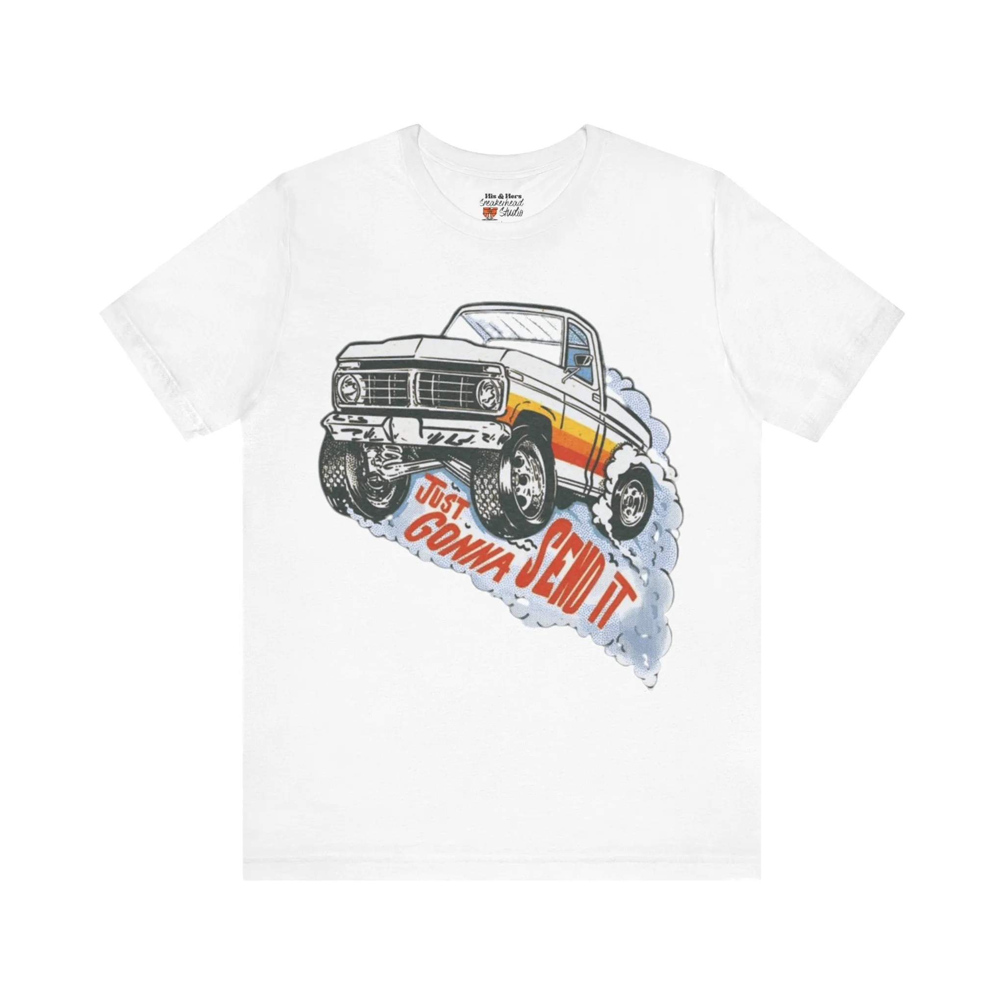 Vintage Just Gonna Send It Monster Truck Tee | Sneaker Match for Nike Daybreak