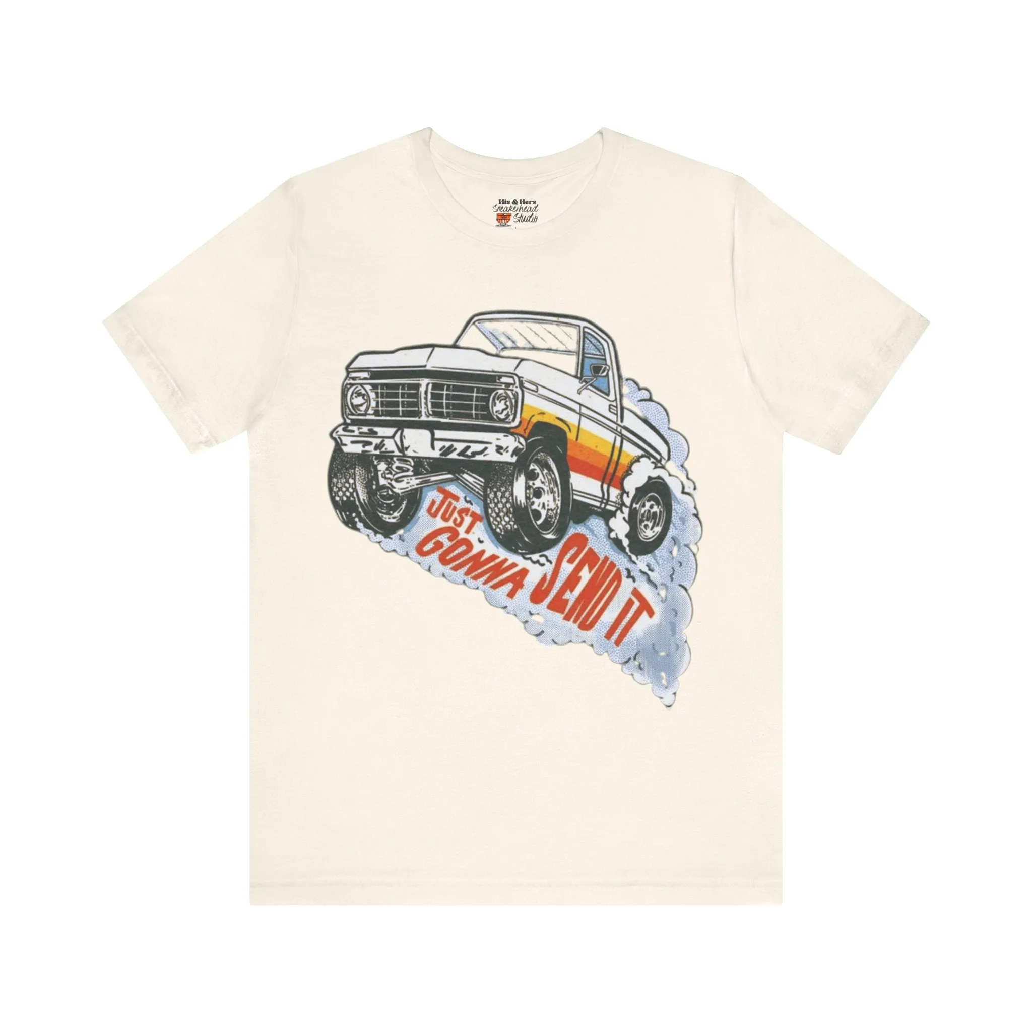 Vintage Just Gonna Send It Monster Truck Tee | Sneaker Match for Nike Daybreak