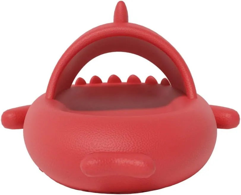 welltree Shark Slides for Women and Men Novelty Pillow Slippers Open Toe Shark Sandals Cushioned Cloud Slides