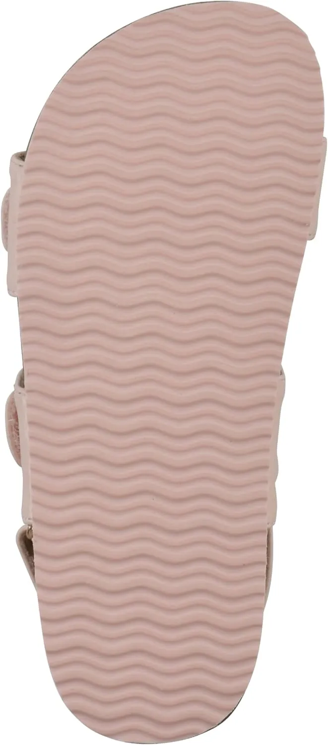White Mountain Kids Girls' Gingham Floral Buckle Sandal