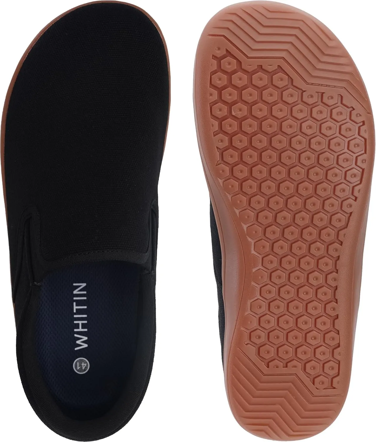 WHITIN Men's Wide Slip on Barefoot Shoes | Minimalist Sneakers | Zero Drop