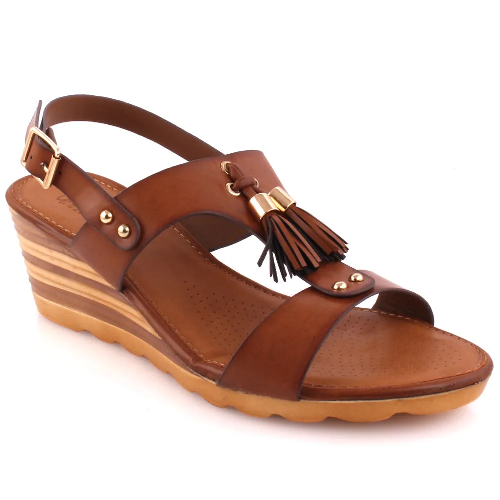 Women ‘Jenn’ Low Heel Wedge Sandals