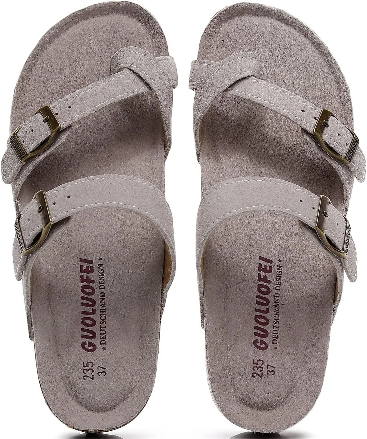 Women's Cork Footbed Slide Sandals With Arch Support,Comfortable Summer Beach Sandals For Women Girls Ladies