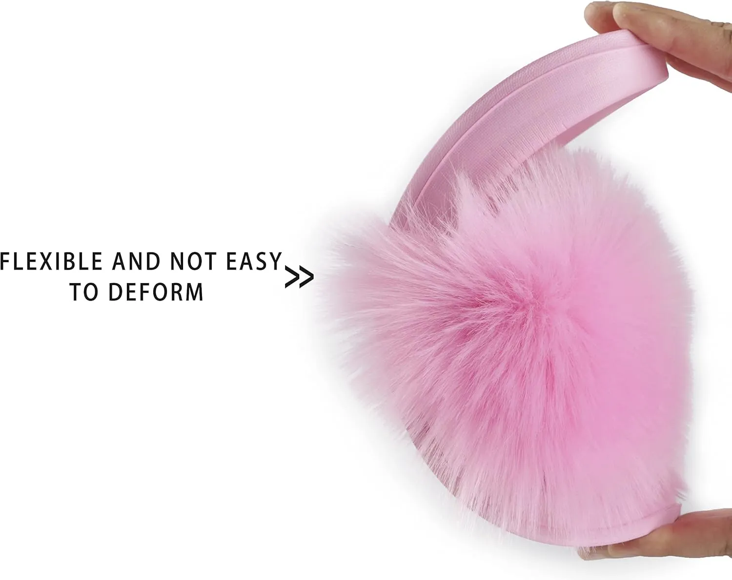 Women's Faux Fur Slides, Open Toe Cute Fur Slippers, Indoor or Outdoor Comfortable Furry Slide Sandals With Fluffy Fur
