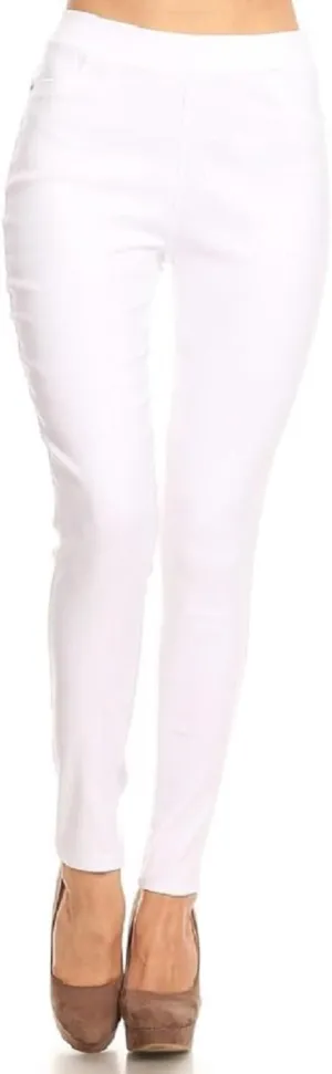 Women's Jeggings & Capris High Waist Pull-On Jean Style Stretch Skinny Capri Pants