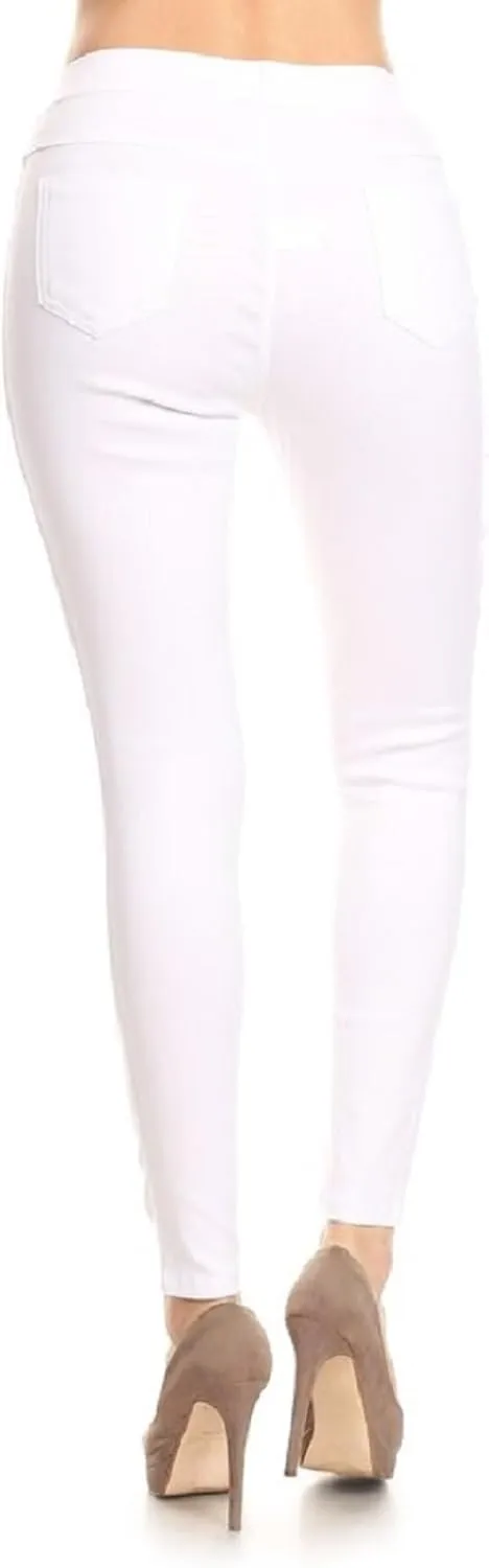 Women's Jeggings & Capris High Waist Pull-On Jean Style Stretch Skinny Capri Pants