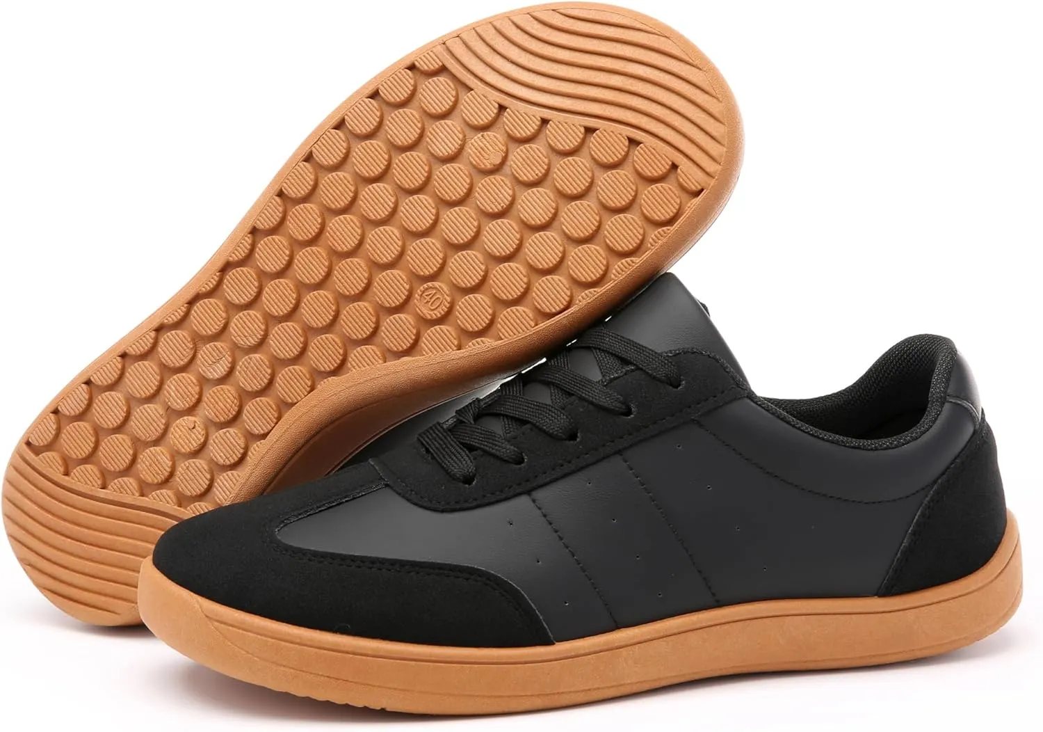 Women's Men's Classic Leather Sneakers Comfy Breathable Casual Walking Shoes Fashion Soft Lace-up Sneaker