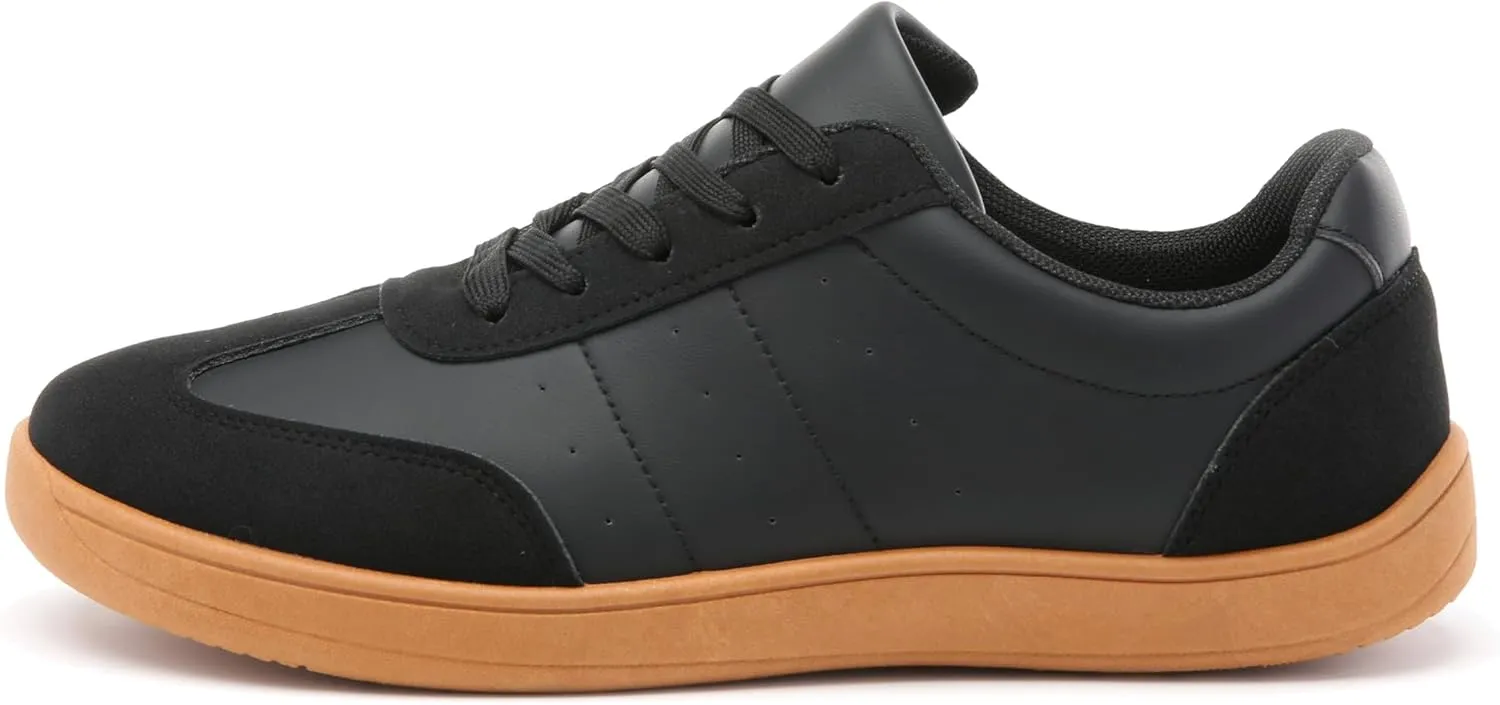 Women's Men's Classic Leather Sneakers Comfy Breathable Casual Walking Shoes Fashion Soft Lace-up Sneaker