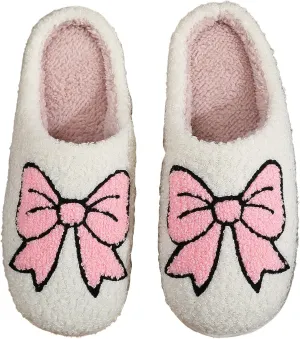 Womens Mens Slip on House Slippers Memory Foam Slippers Scuff Outdoor Indoor Warm Plush Bedroom Shoes