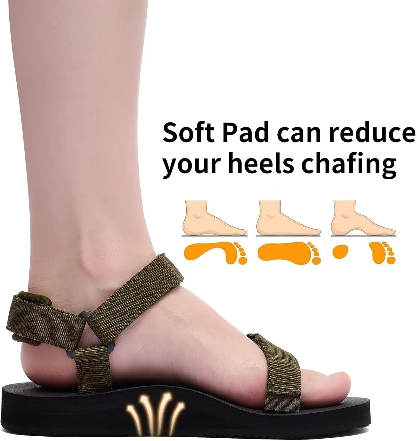 Women's Original Sport Sandals Hiking Sandals with Arch Support Yoga Mat Insole Light Weight Outdoor Water Shoes