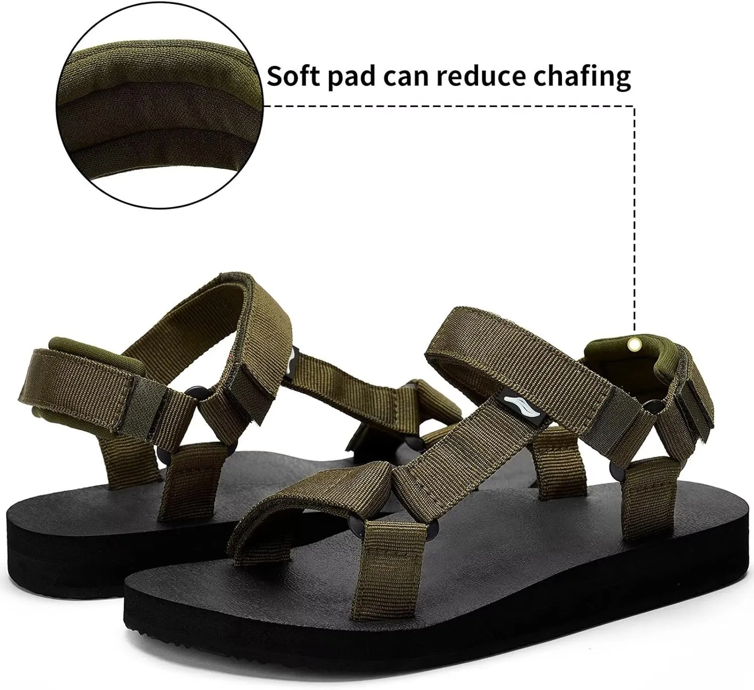 Women's Original Sport Sandals Hiking Sandals with Arch Support Yoga Mat Insole Light Weight Outdoor Water Shoes