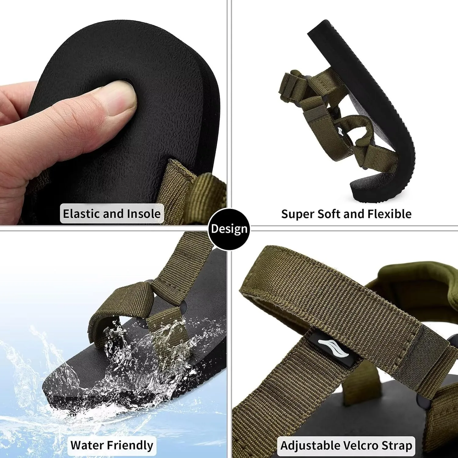 Women's Original Sport Sandals Hiking Sandals with Arch Support Yoga Mat Insole Light Weight Outdoor Water Shoes