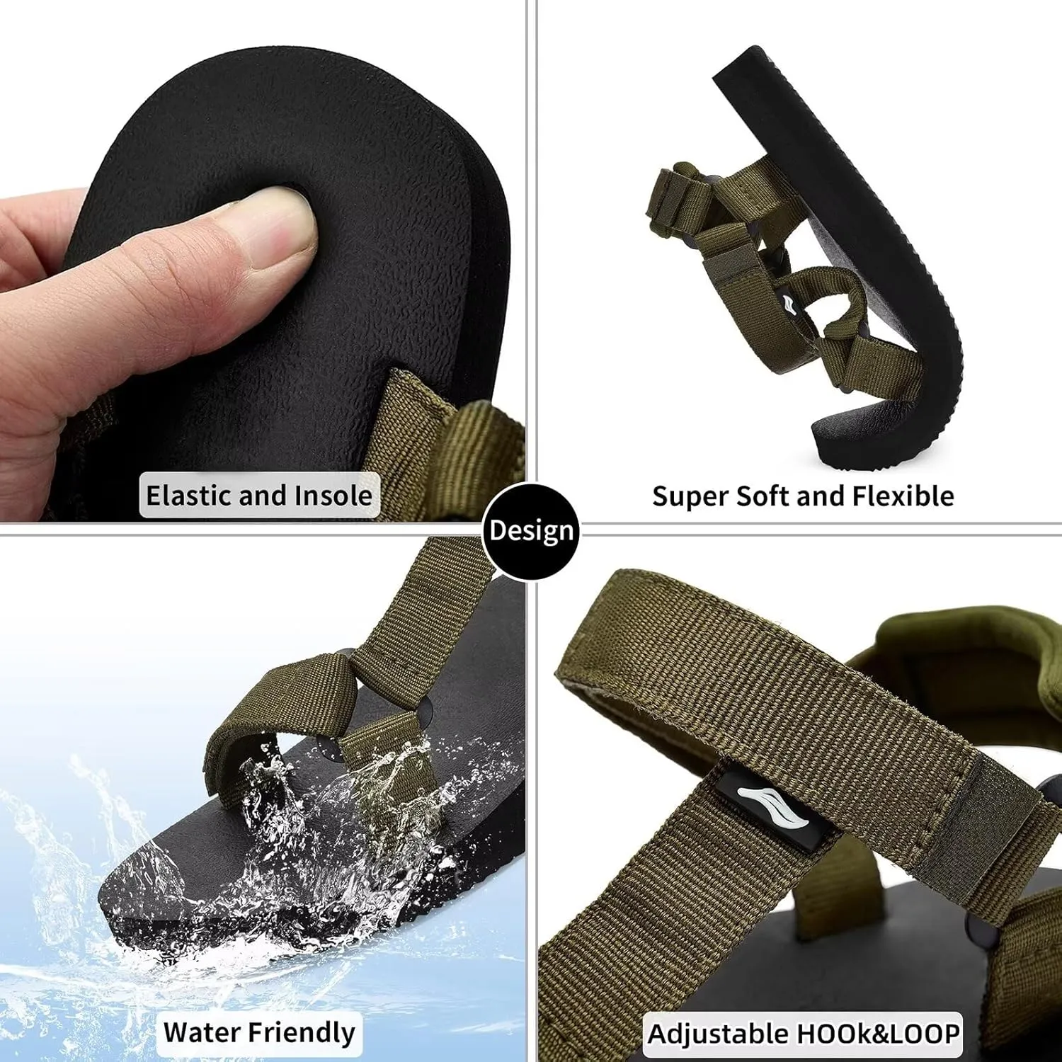 Women's Original Sport Sandals Hiking Sandals with Arch Support Yoga Mat Insole Light Weight Outdoor Water Shoes