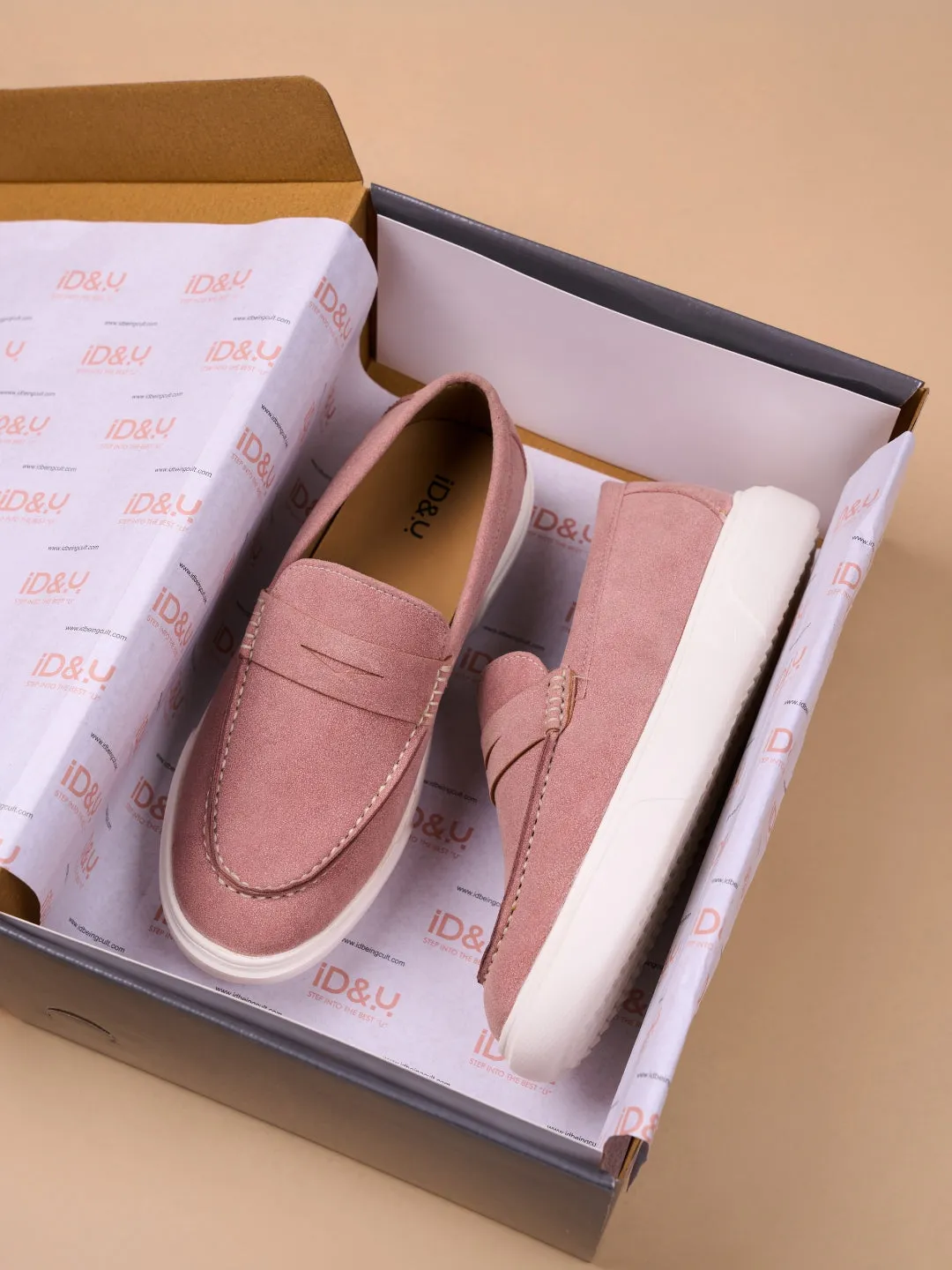 Women's Pink Casual Slip On (IU1017)
