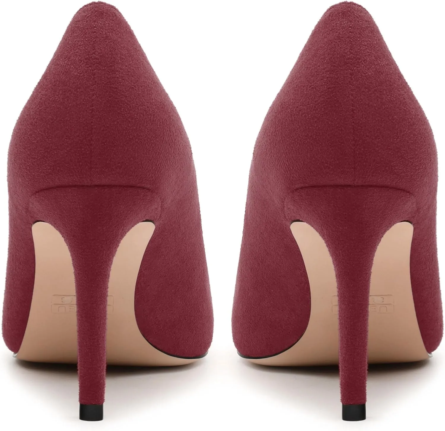 Womens Pumps Pointed Toe Stiletto High Heels Fashion Solid Suede Slip On Shoes for Women