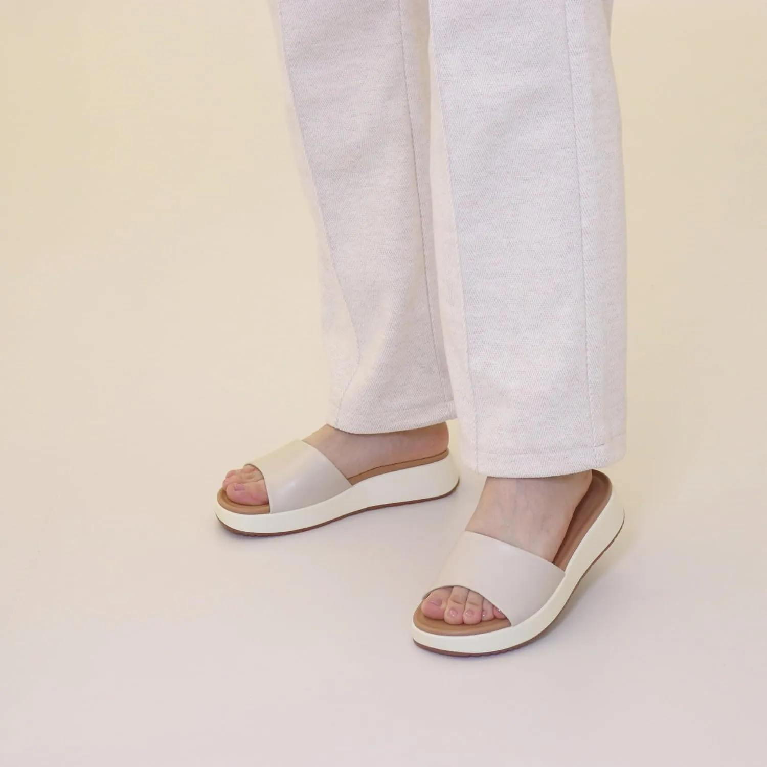 Womens Sandals Platform Classic Faux Leather Comfortable Slide for Summer Size 6-11