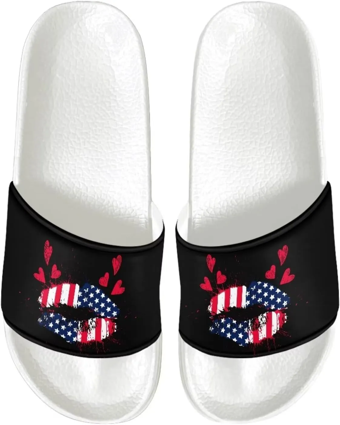 Women's Sandals Slides Soft Slippers Non-Slip Casual White Sole Bathroom Shoes Beach Sandals