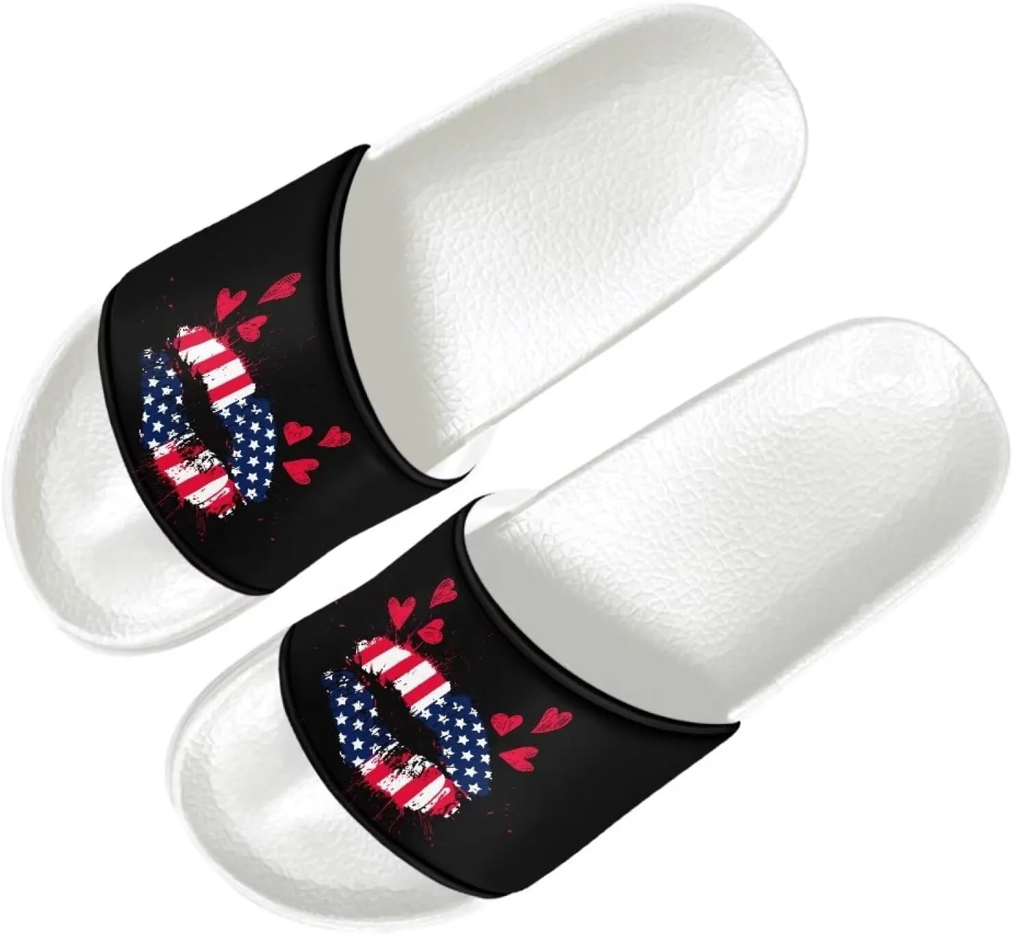 Women's Sandals Slides Soft Slippers Non-Slip Casual White Sole Bathroom Shoes Beach Sandals