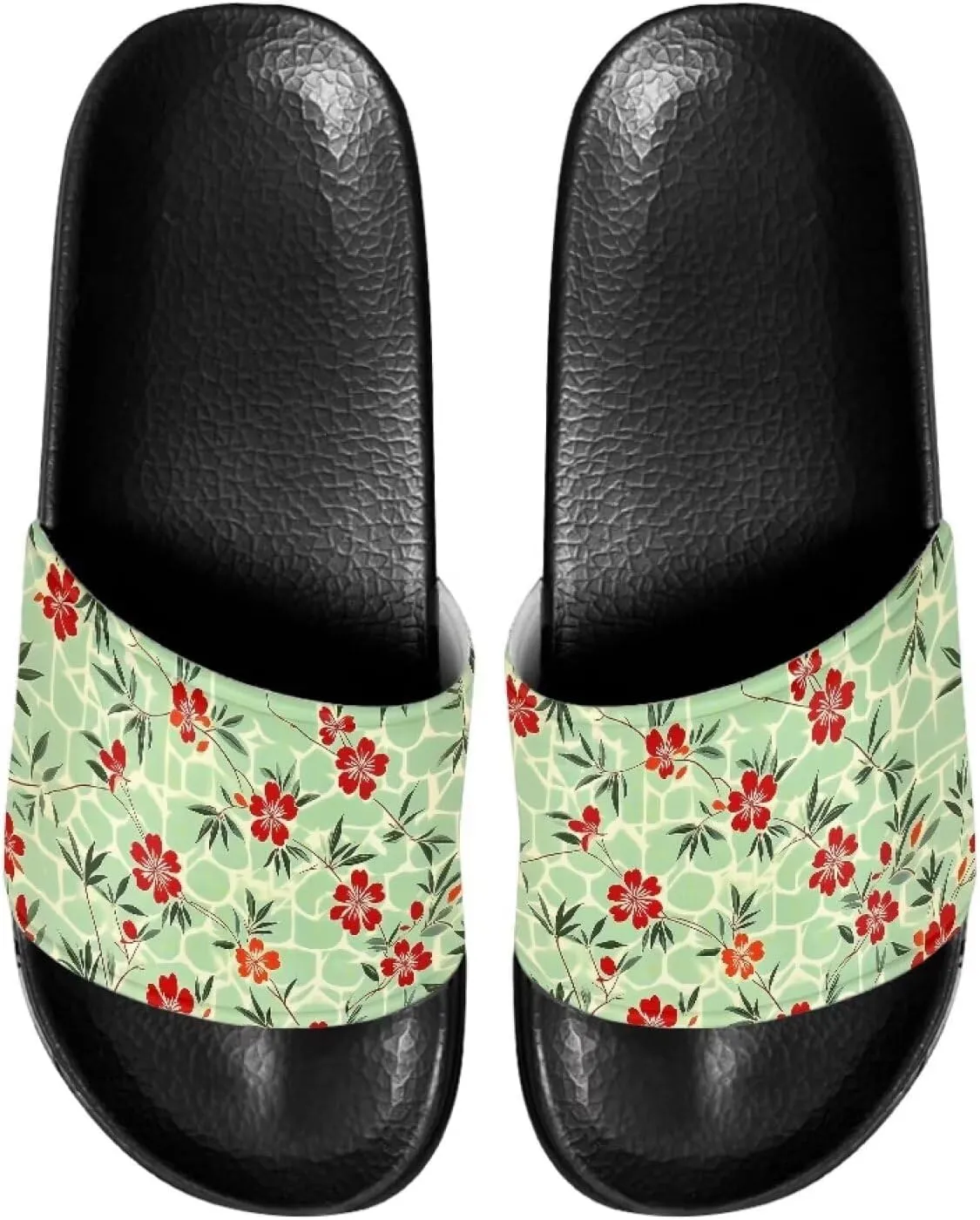 Womens Sandals Water-Resistant Slides Light Soft EVA Rocking Slippers Summer Slide Slippers for Women Indoor Slippers